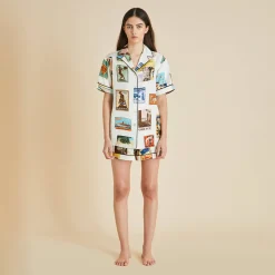 Flash Sale Ingo Cadmus Postcard Pajamasin Silk Twill Pajamas