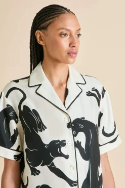 Clearance Ingo Romain Panther Pajamasin Silk Twill Pajamas