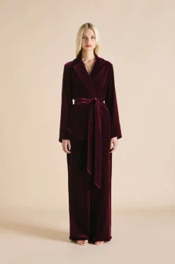 Fashion Jagger Pyjamasin Silk Velvet Pajamas