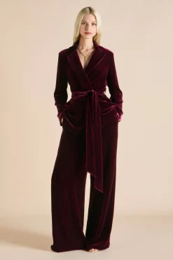Fashion Jagger Pyjamasin Silk Velvet Pajamas