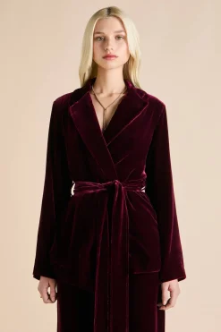 Fashion Jagger Pyjamasin Silk Velvet Pajamas