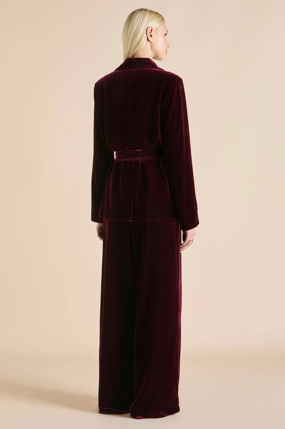 Fashion Jagger Pyjamasin Silk Velvet Pajamas