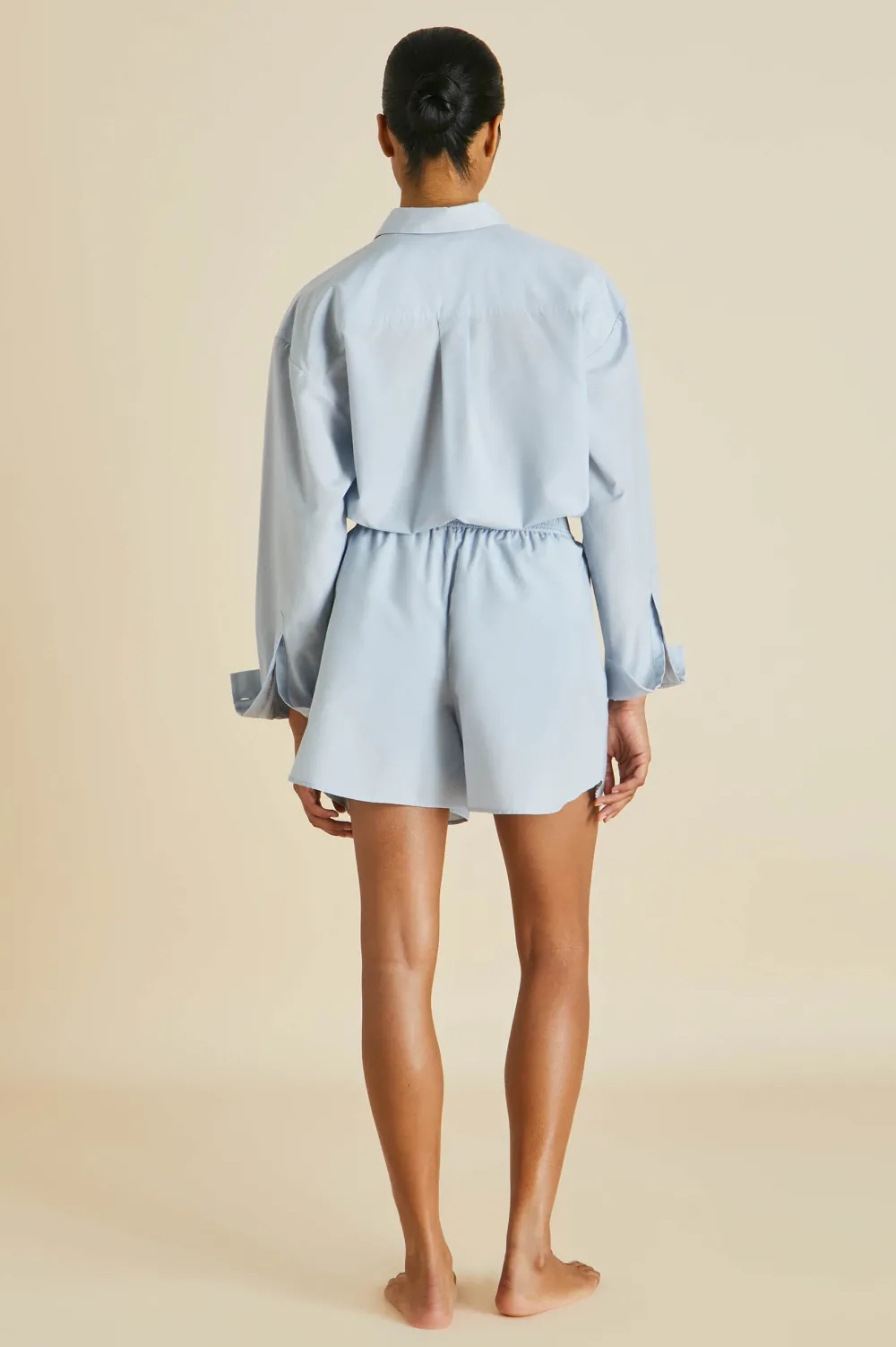 Hot Kick Blue Pajamasin Cotton-Silk Pajamas