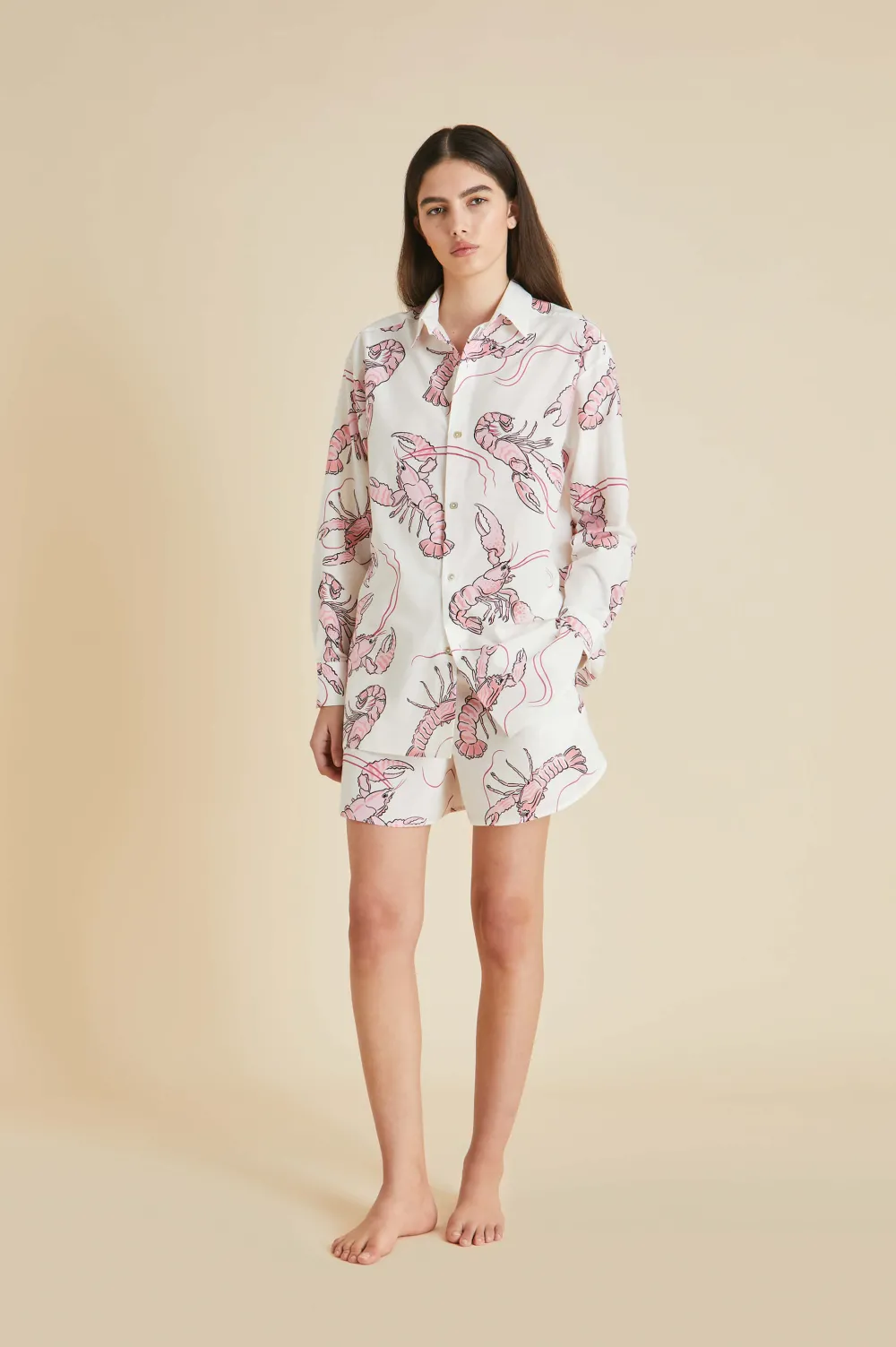 Online Kick Prometheus Lobster Pajamasin Cotton-Silk Pajamas