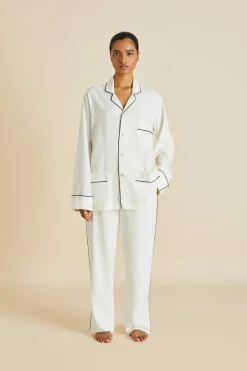 Fashion Laurent Pajamasin Sandwashed Silk Pajamas