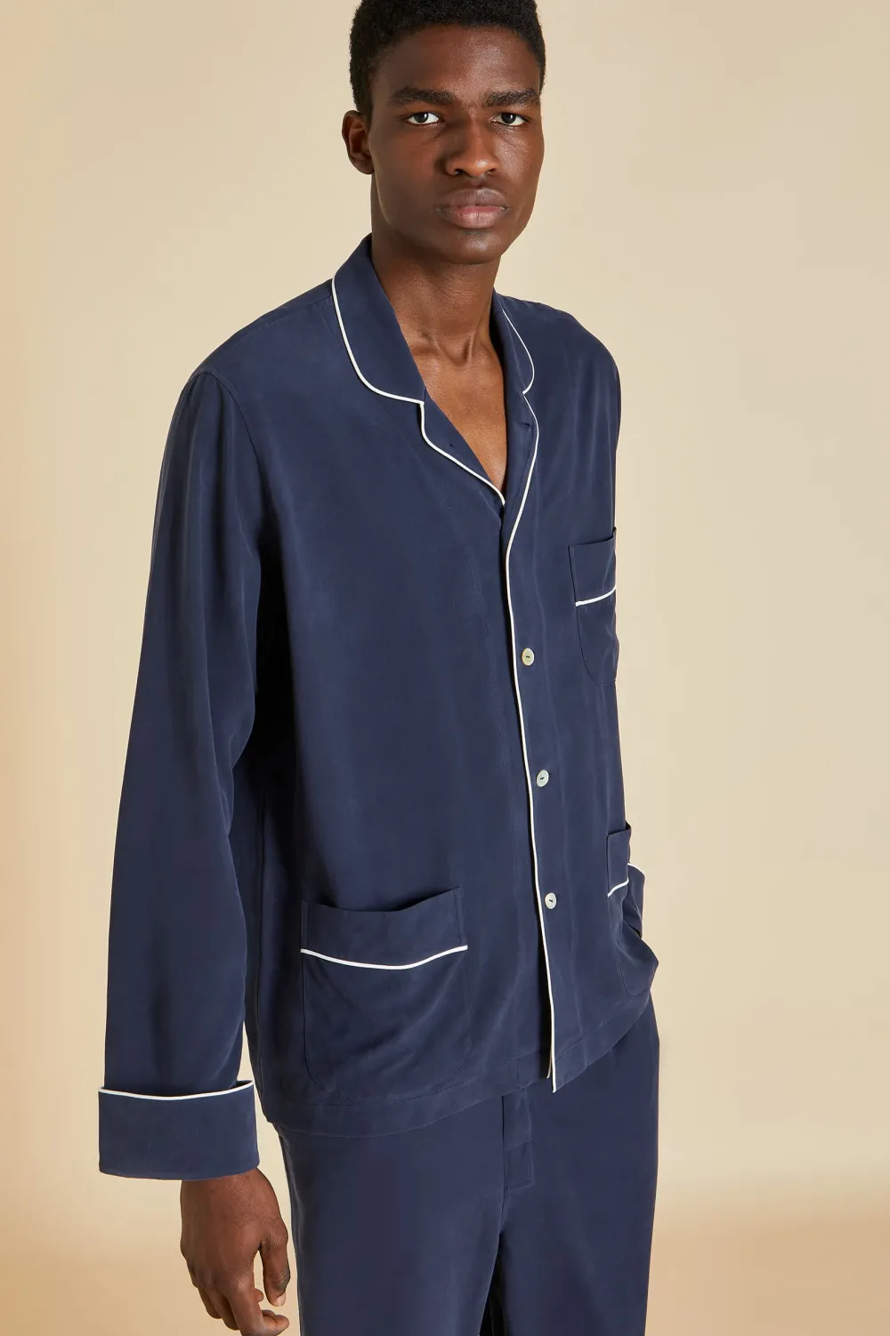 Hot Laurent Pajamasin Sandwashed Silk Pajamas