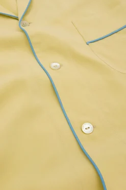 Best Sale Laurent Yellow Pajamasin Sandwashed Silk Pajamas