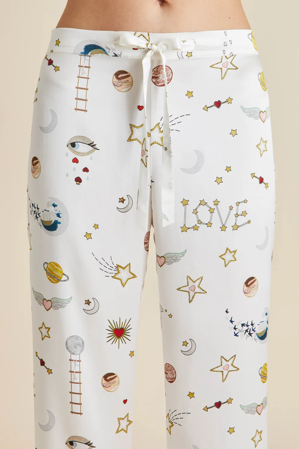 Sale Lila Love pajamasin Silk Satin Pajamas