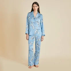 Cheap Lila Poseidon Lobster Pajamasin Silk Satin Pajamas