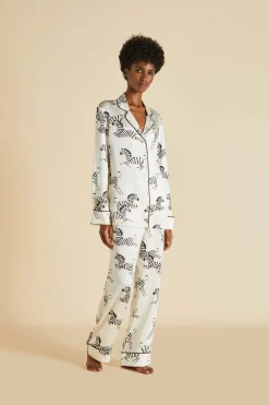 Sale Lila Zebedee Pajamasin Silk Satin Pajamas