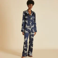 Store Lila Zizi Pajamasin Silk Satin Pajamas