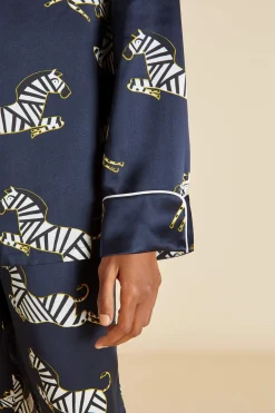 Store Lila Zizi Pajamasin Silk Satin Pajamas