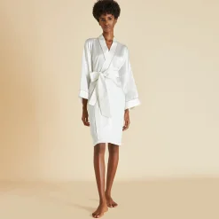 Store Mimi Oyster Robein Silk Satin Robes