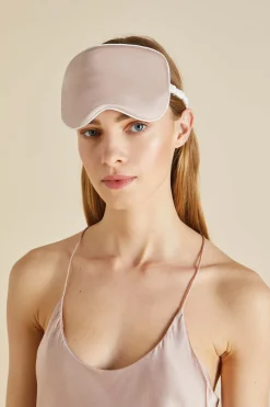 Cheap Ivory Eye Maskin Silk Satin Eye Masks