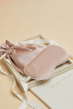 Cheap Ivory Eye Maskin Silk Satin Eye Masks