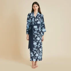 Discount Queenie Alcides Floral Robein Silk Crêpe de Chine Robes