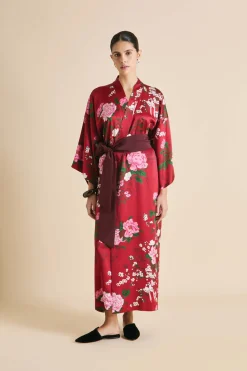 Best Queenie Tardieu Floral Robein Silk Satin Robes