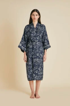 Fashion Sabine Erebus Toile de Jouy Robein Silk Twill Robes