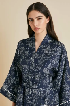 Fashion Sabine Erebus Toile de Jouy Robein Silk Twill Robes