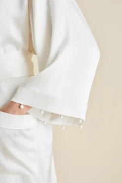 Online Sabine Pearl Robein Silk Satin Robes