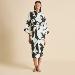 Store Sabine Romain Panther Robein Silk Twill Robes