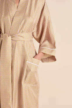 Best Sabine Sarrazin Geometric Robein Silk Twill Robes