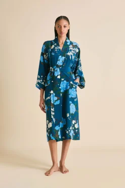 Flash Sale Sabine Tibatant Floral Robein Silk Crêpe de Chine Robes