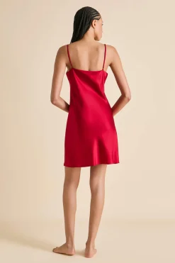 Clearance Venus Ruby Slip Dressin Silk Satin Dresses