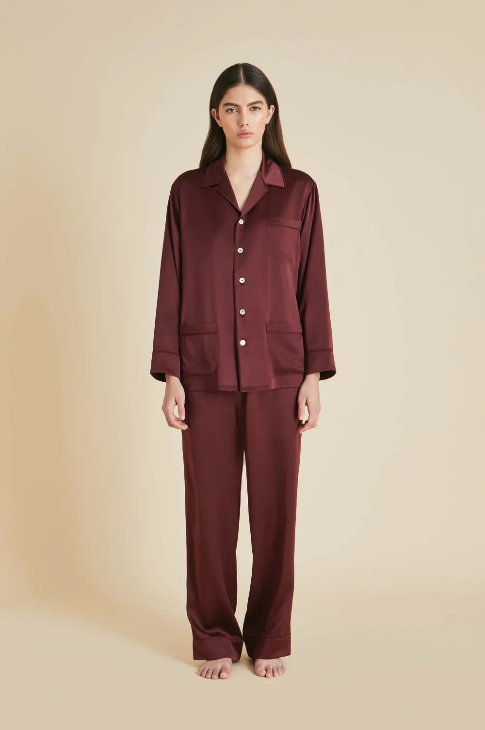 Outlet Yves Pajamasin Silk Satin Pajamas