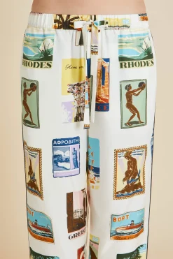 Hot Yves Cadmus Postcard Pajamasin Silk Twill Pajamas