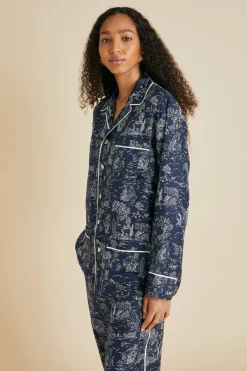 Online Yves Erebus Toile de Jouy Pajamasin Silk Twill Pajamas