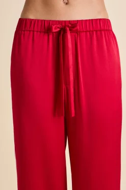 Fashion Yves Ruby Pajamasin Silk Satin Pajamas