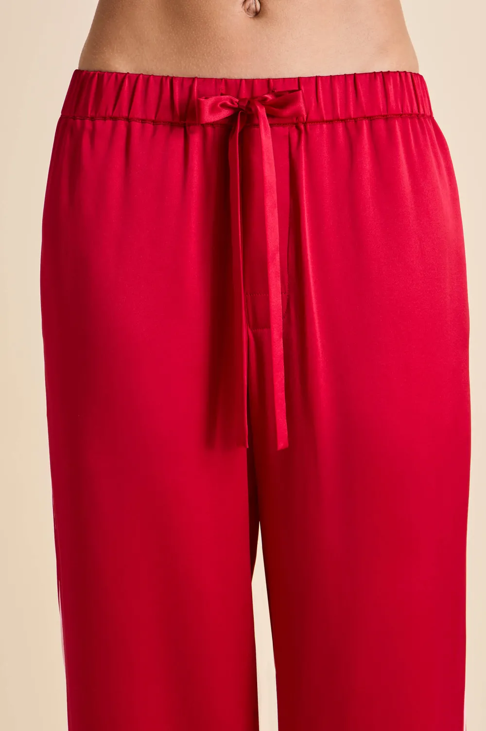 Fashion Yves Ruby Pajamasin Silk Satin Pajamas