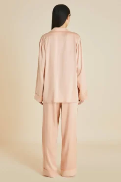 Outlet Yves Shell Pajamasin Sandwashed Silk Pajamas