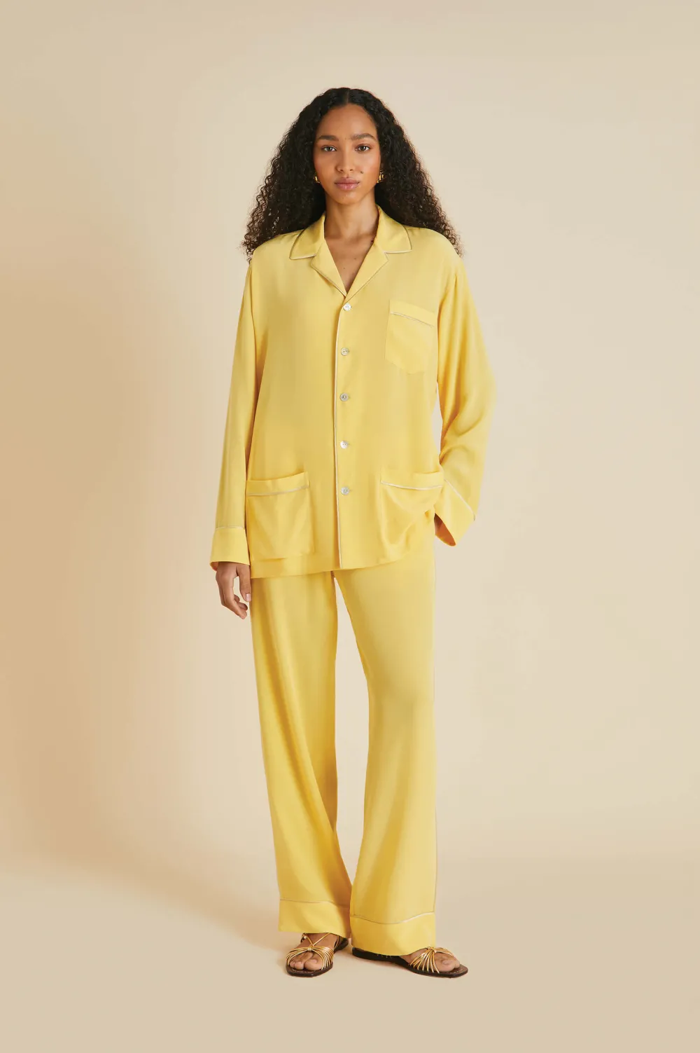 Flash Sale Yves Pajamasin Silk Crêpe de Chine Pajamas
