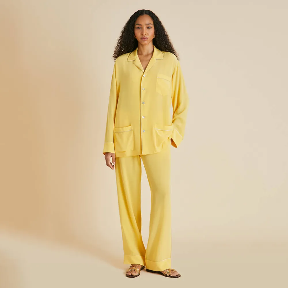 Flash Sale Yves Pajamasin Silk Crêpe de Chine Pajamas