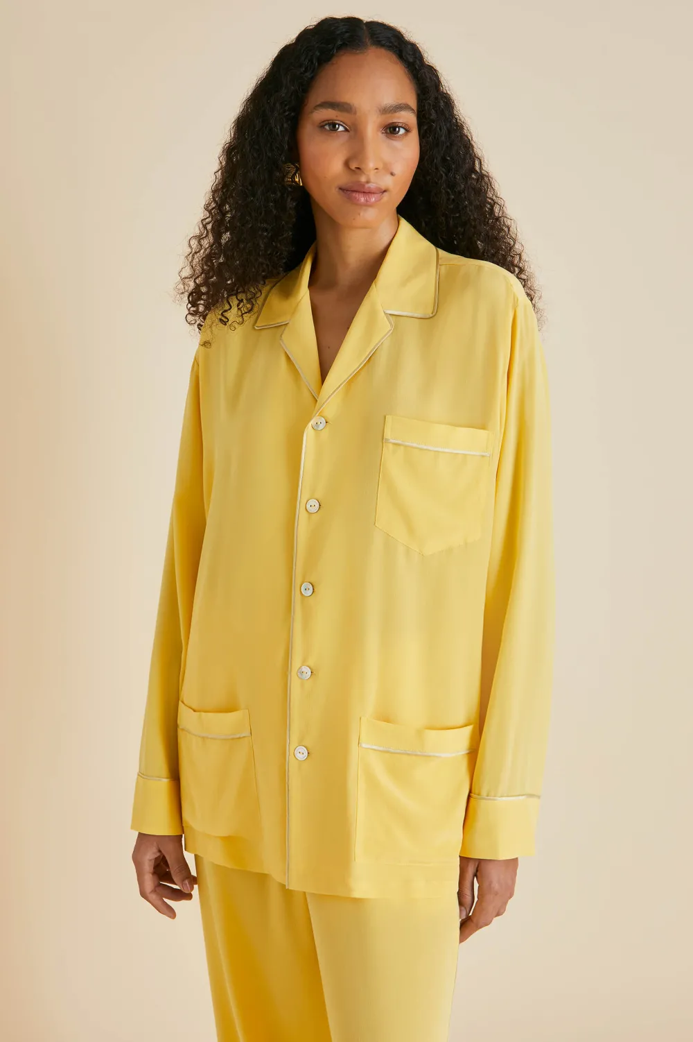 Flash Sale Yves Pajamasin Silk Crêpe de Chine Pajamas