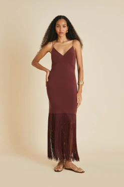 Shop Zoya Slip Dressin Silk Crêpe de Chine Dresses