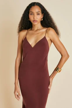 Shop Zoya Slip Dressin Silk Crêpe de Chine Dresses